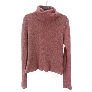 Vintage Free People y2k Mohair Blend Turtleneck Sweater Size Large